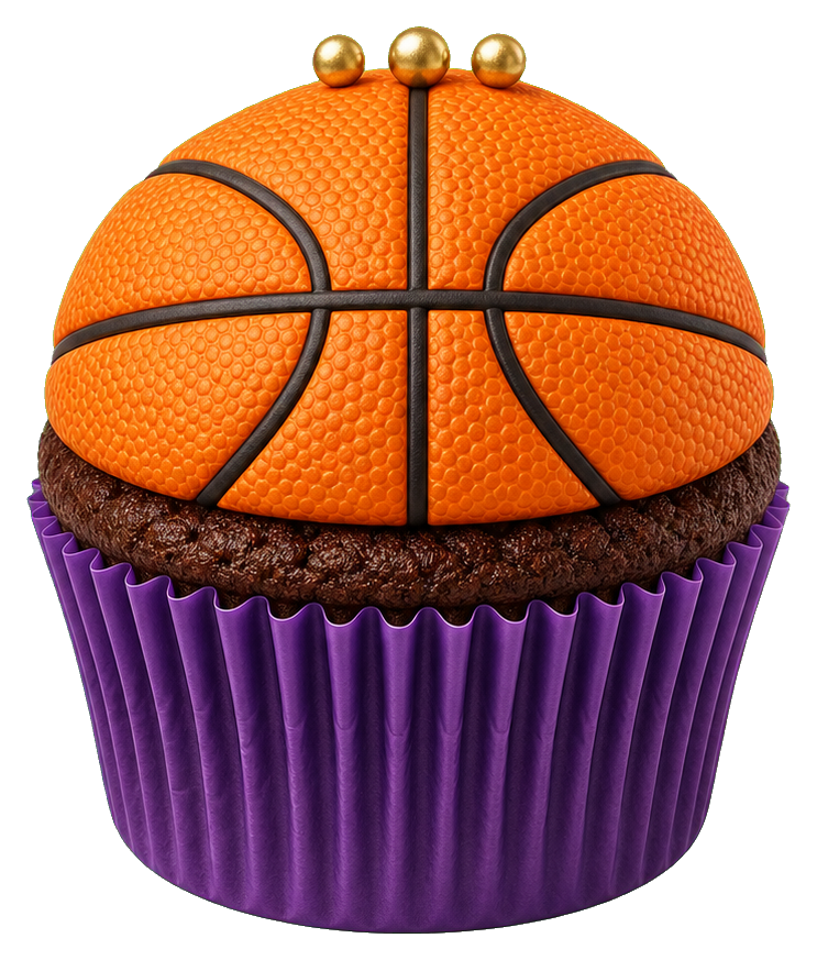 Preview for Basketball Cupcake Sticker