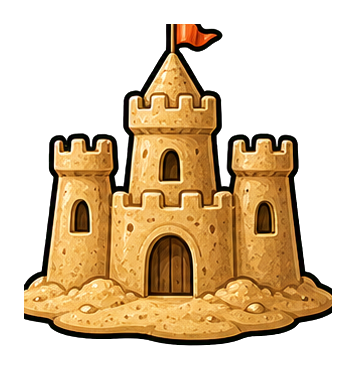 Preview for Tiny Sandcastle Sticker