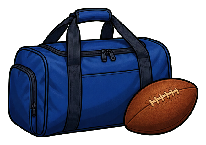 Preview for Blue Rugby Duffel Sticker