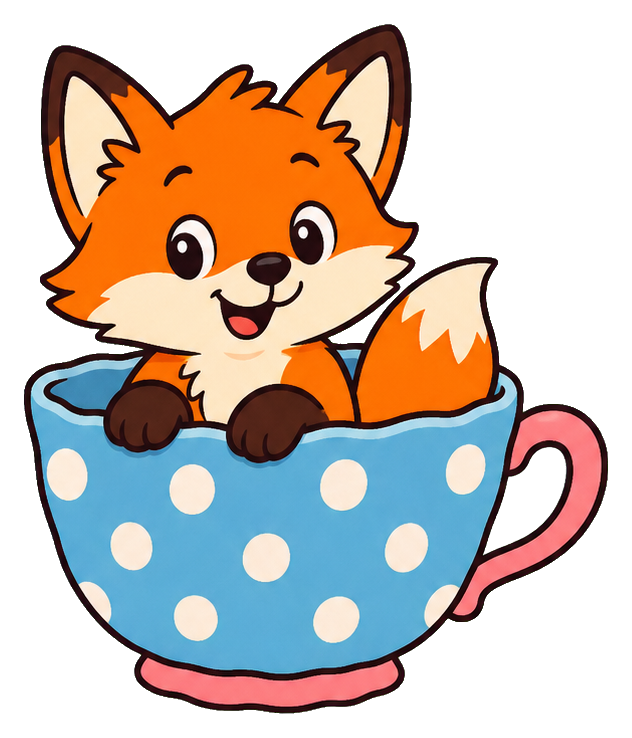 Preview for Fox Teacup Sticker
