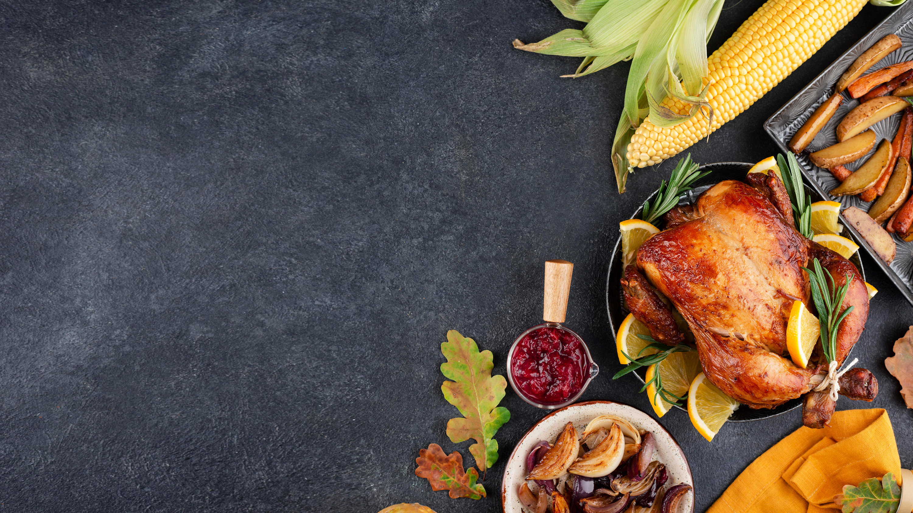 Preview for Roasted-turkey-dinner-template-fall-background-4da2a