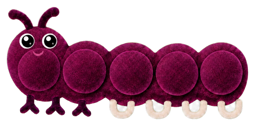 Preview for Velvet Button Caterpillar Sticker