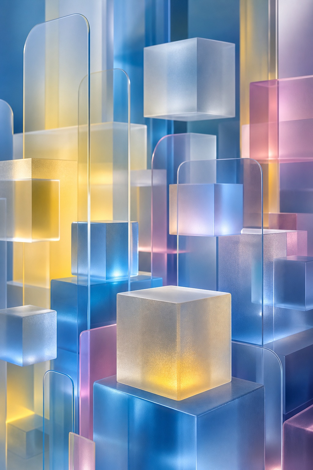 Preview for Abstract 3d Acrylic Cubes Background