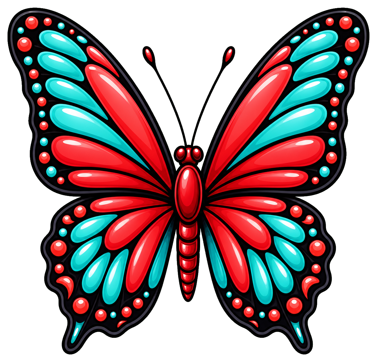Preview for Crimson Butterfly Sticker
