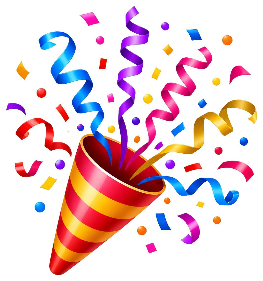Preview for Confetti Popper Sticker