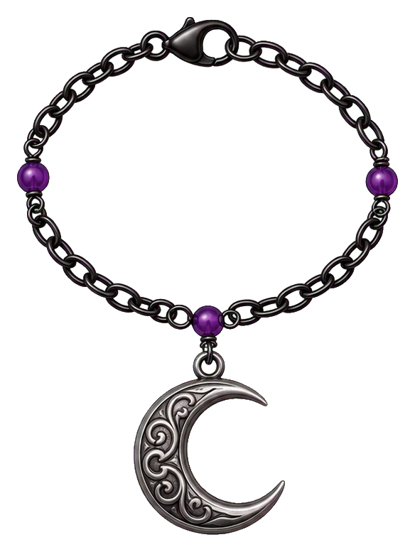 Preview for Crescent Moon Chain Charm Sticker