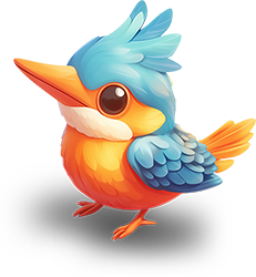 Preview for Colorful-cartoon-bird-illustration-animal-sticker-86a23