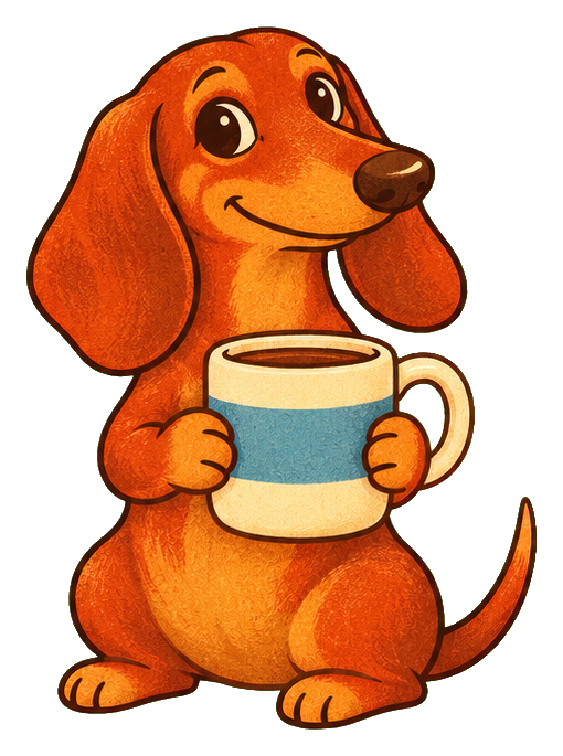 Preview for Groovy Dachshund Coffee Pup