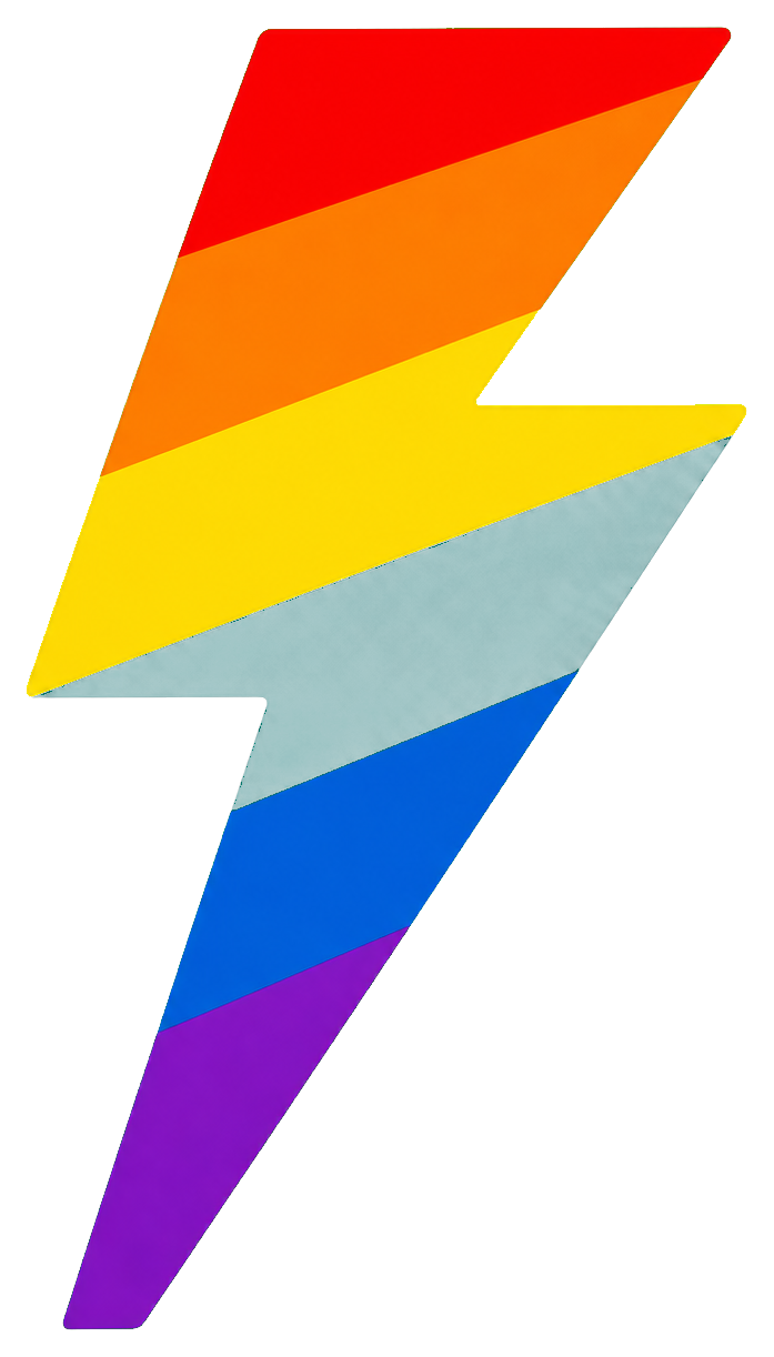 Preview for Pride Lightning Bolt Sticker