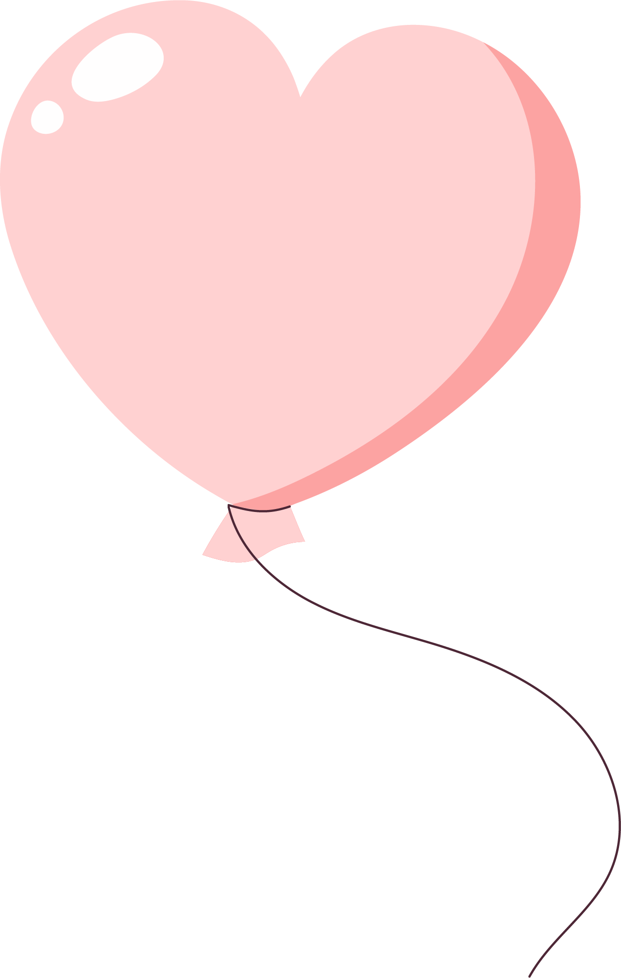 Preview for Pink-heart-balloon-illustration-love-design-sticker-7bb80