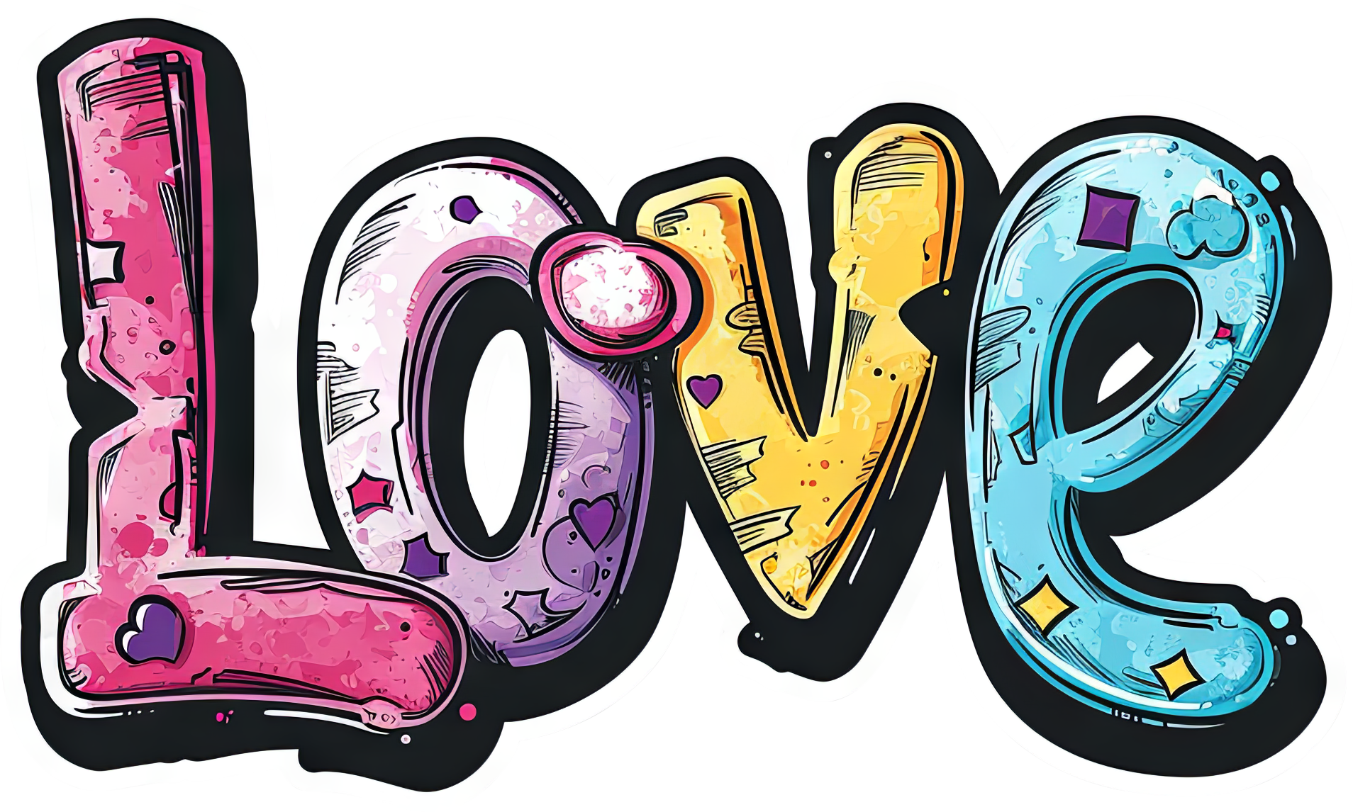 Preview for Love-typography-art-love-design-sticker-50f03