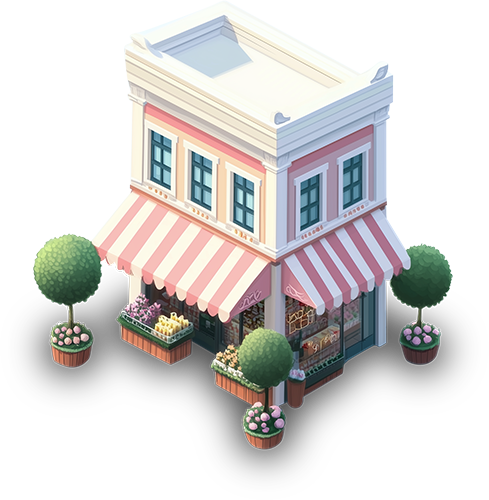 Preview for Charming-shop-illustration-building-sticker-e8f19