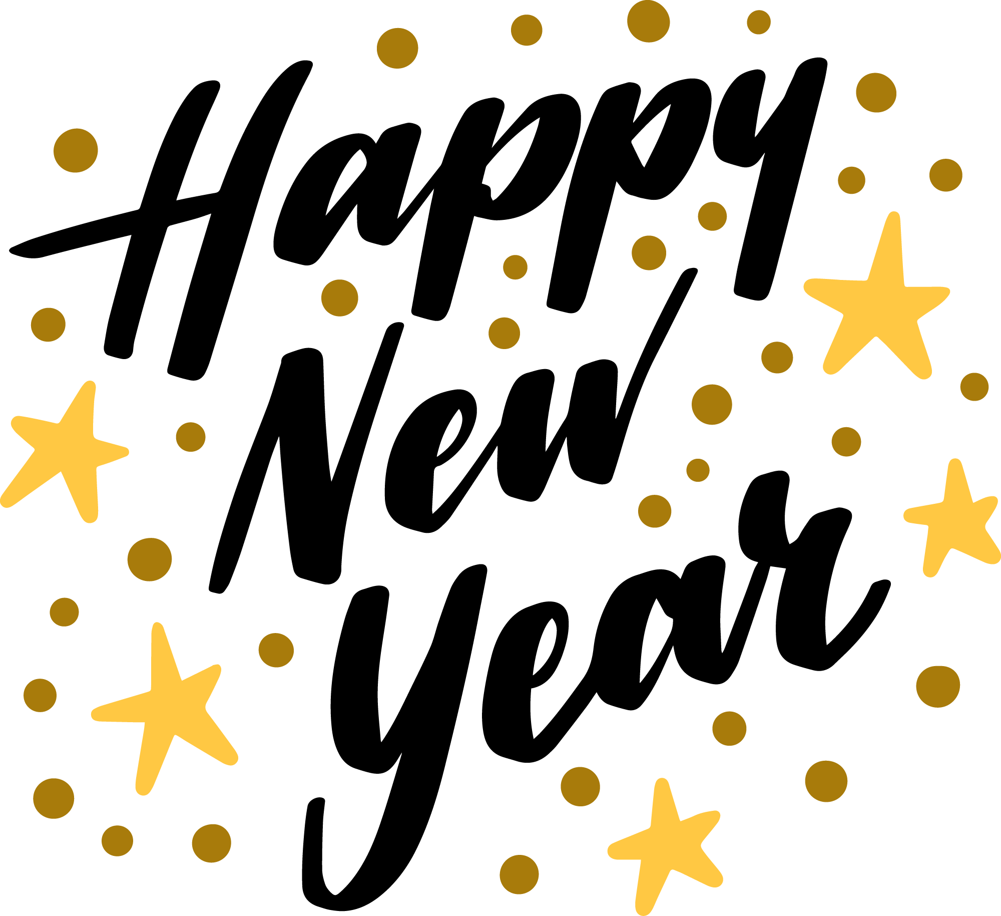Preview for Golden-stars-black-background-new-year-sticker-9f8e4