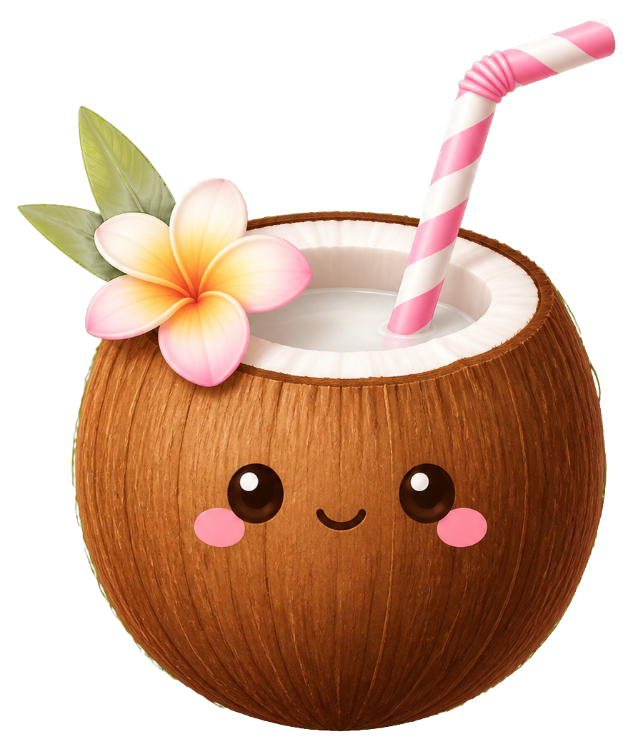Preview for Happy Coconut Drink Sticker