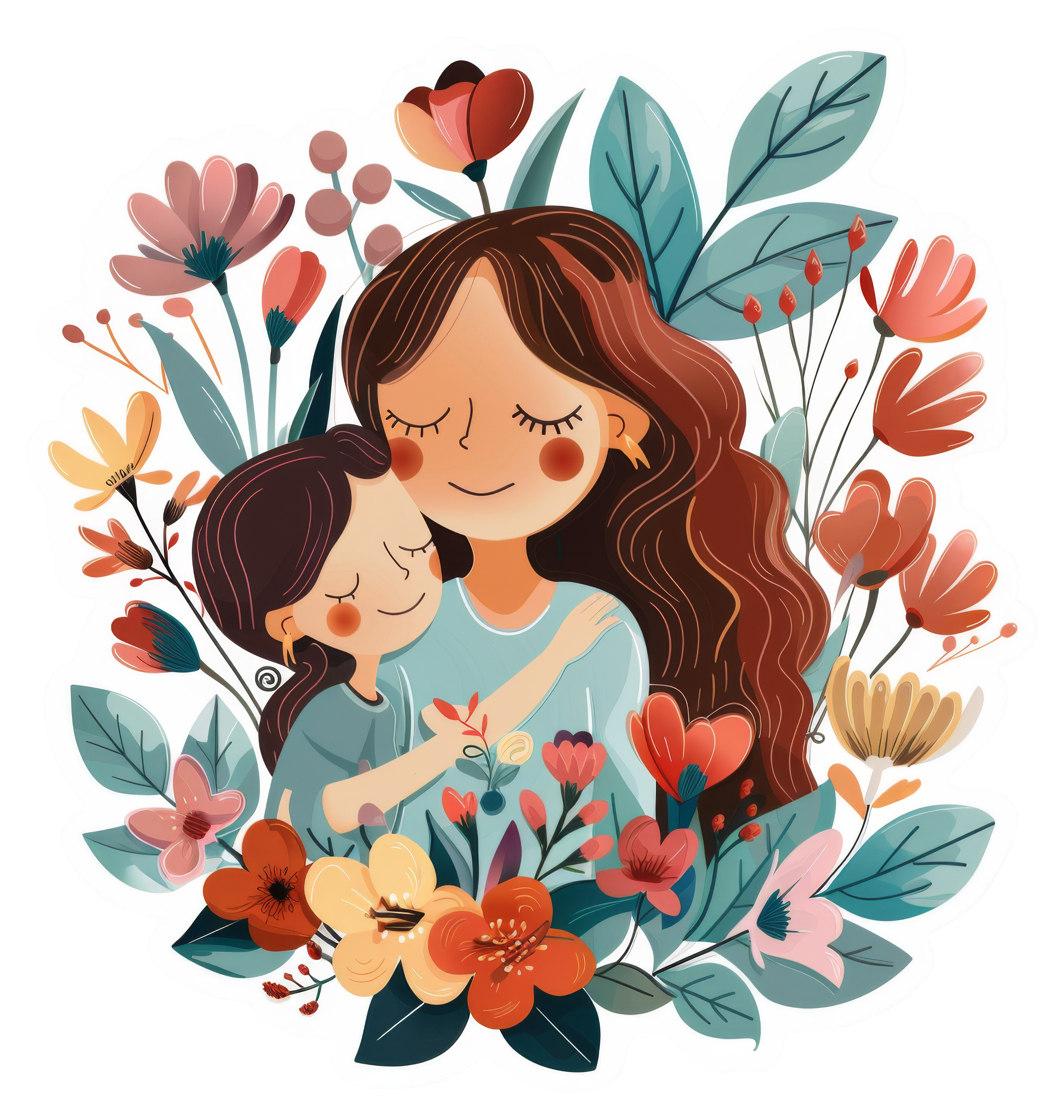 Preview for Mother-child-illustration-mothers-day-sticker-9f624