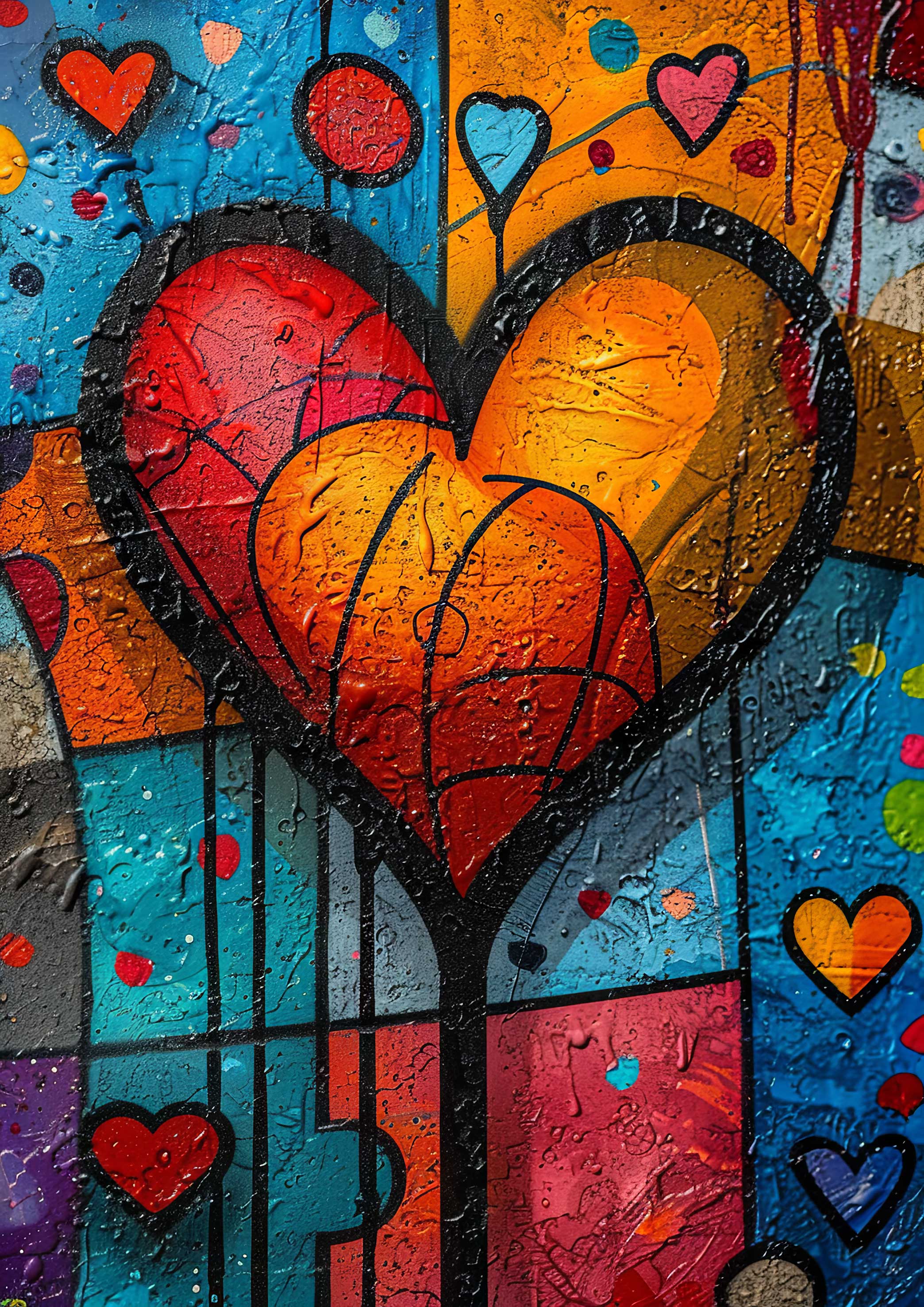 Preview for Vibrant-heart-art-love-background-ca4ec