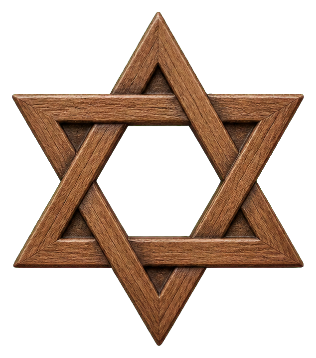 Preview for Carved Walnut Star Of David Sticker