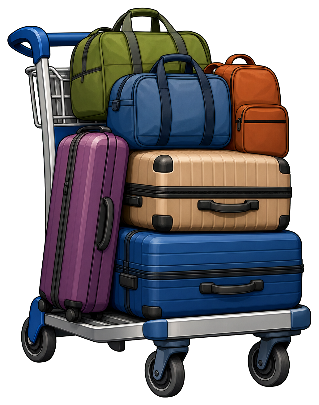 Preview for Luggage Cart Sticker For Travel Designs