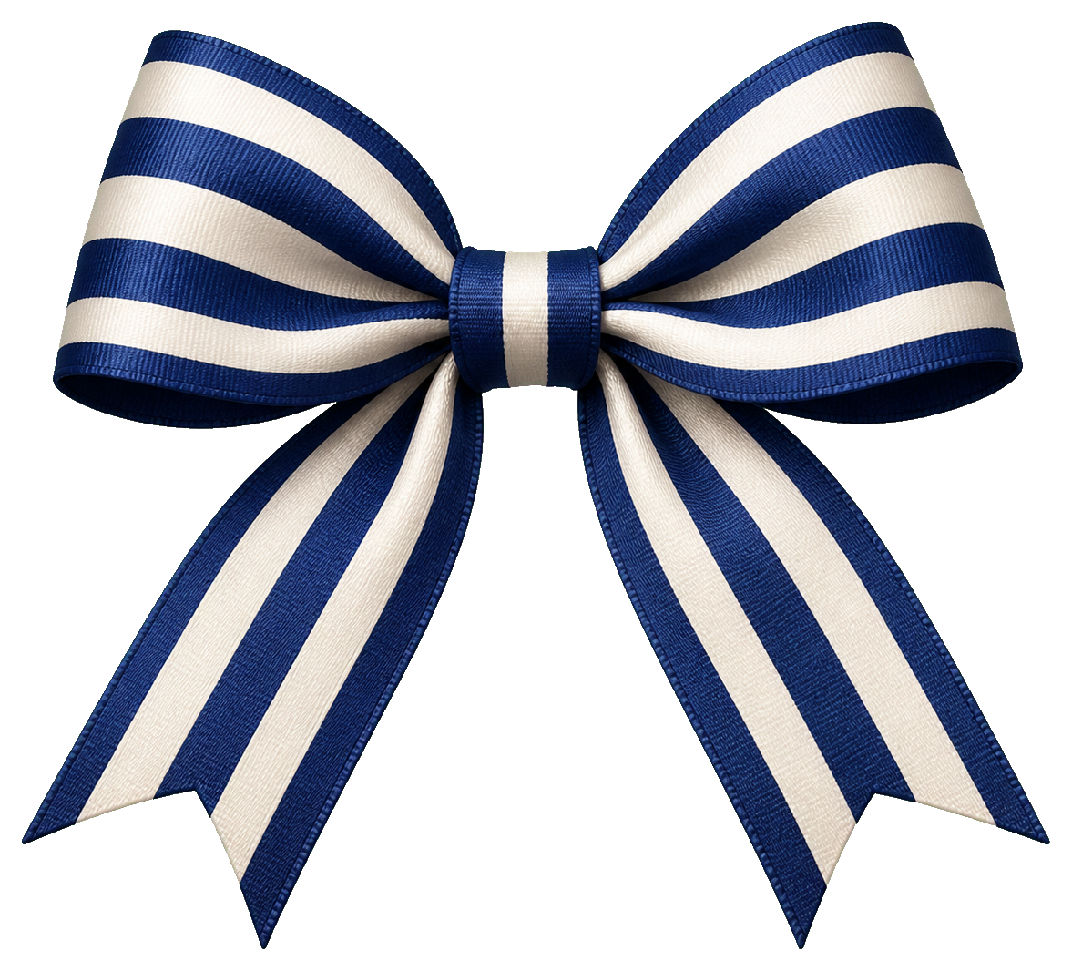 Preview for Navy And White Striped Bow Sticker