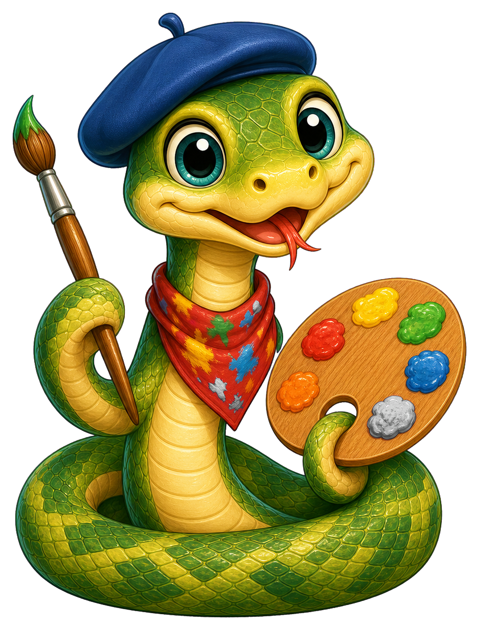 Preview for Snake Painter Palette Sticker