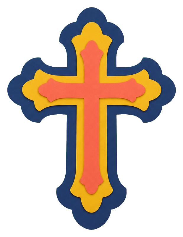 Preview for Layered Paper Cross Sticker