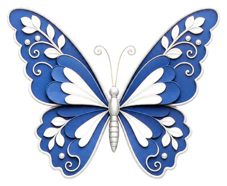 Preview for Blue Butterfly Quinceañera Sticker