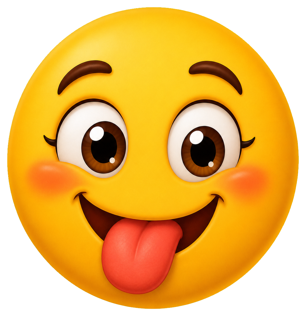 Preview for Giggly Tongue Face Sticker