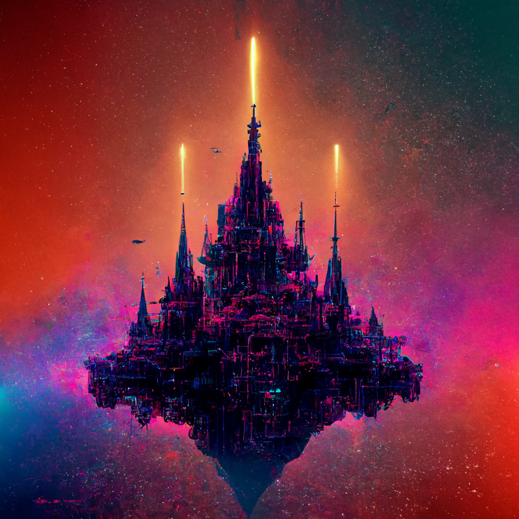 Preview for Futuristic-cosmic-castle-art-ai-images-background-fb022