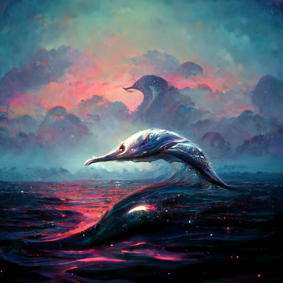 Preview for Dolphin-sunset-ocean-leap-ai-images-background-67693