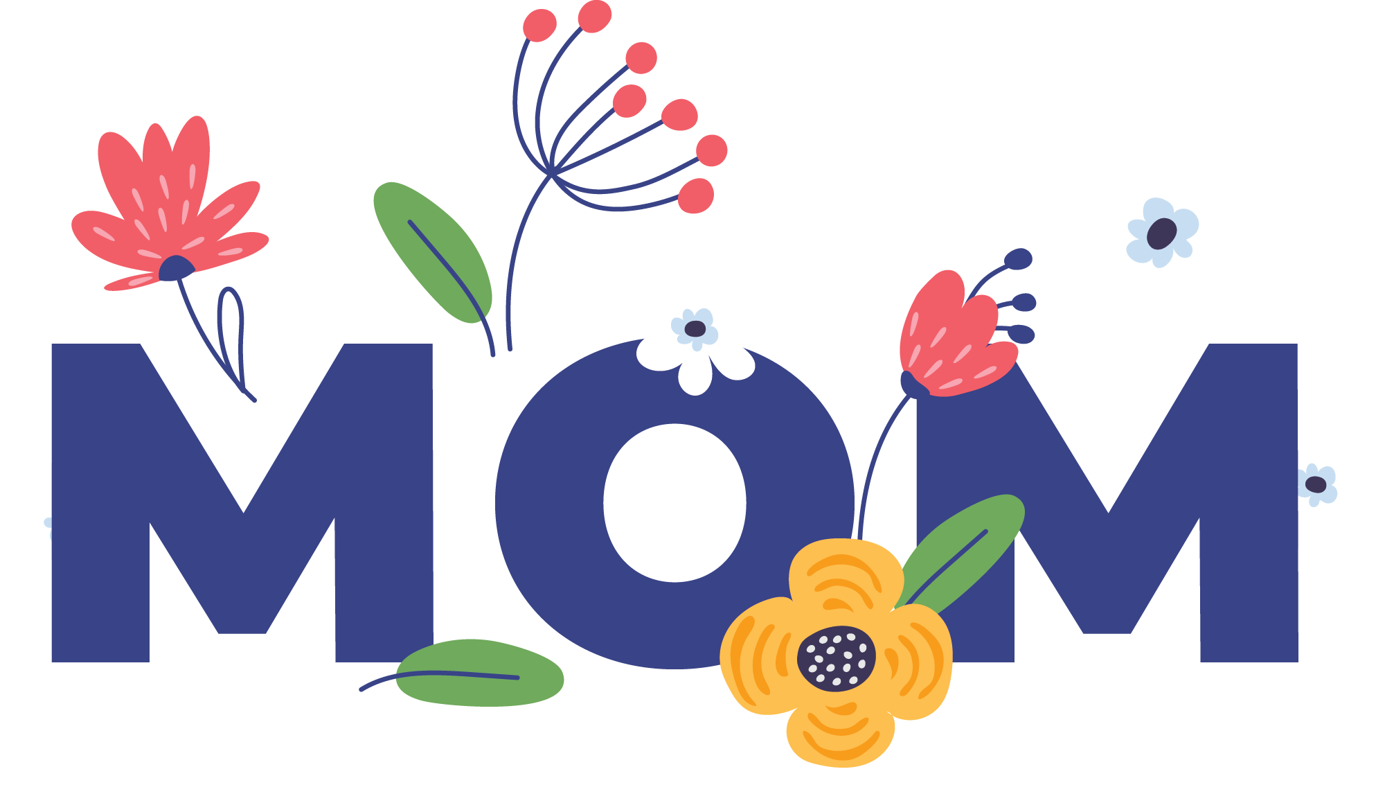 Preview for Mom-floral-design-template-mothers-day-sticker-479a1