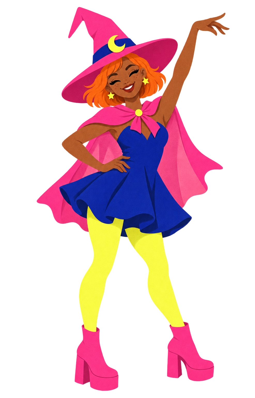 Preview for Dancing Witch Sticker For Halloween Designs