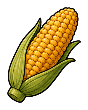 Preview for Corn Cob Sticker For Bbq And Food Designs