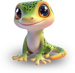 Preview for Cartoon-gecko-illustration-animal-sticker-e1b90