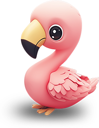 Preview for Pink-flamingo-illustration-animal-sticker-00058