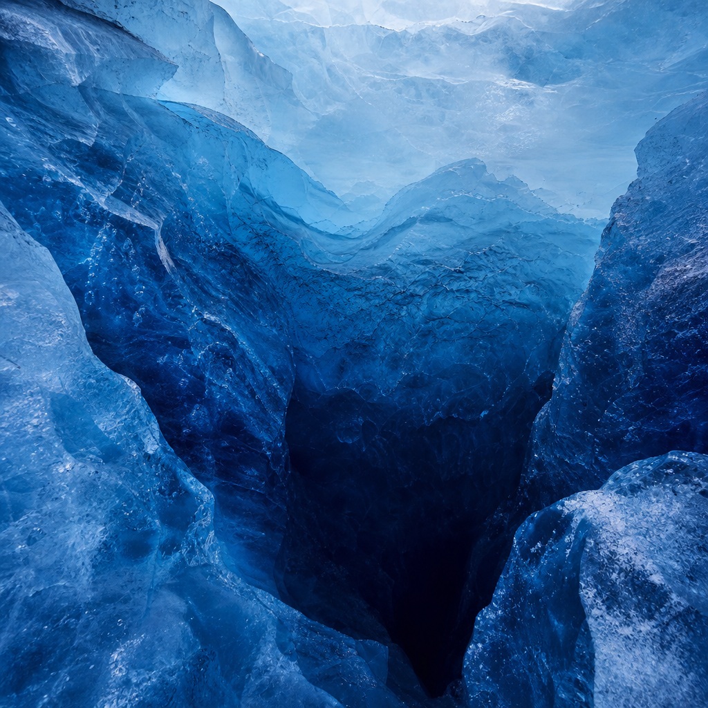Preview for Glacier Crevasse Texture Stock Background