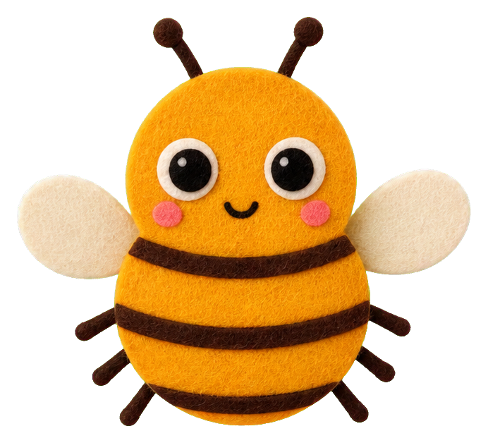 Preview for Honey Puff Bee Sticker For Cute Designs