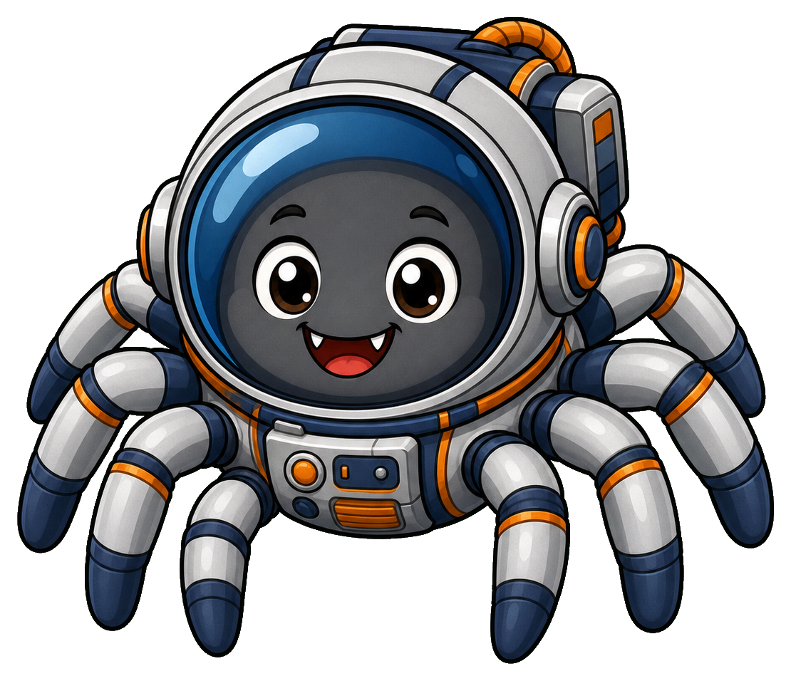 Preview for Cute Astronaut Spider Sticker