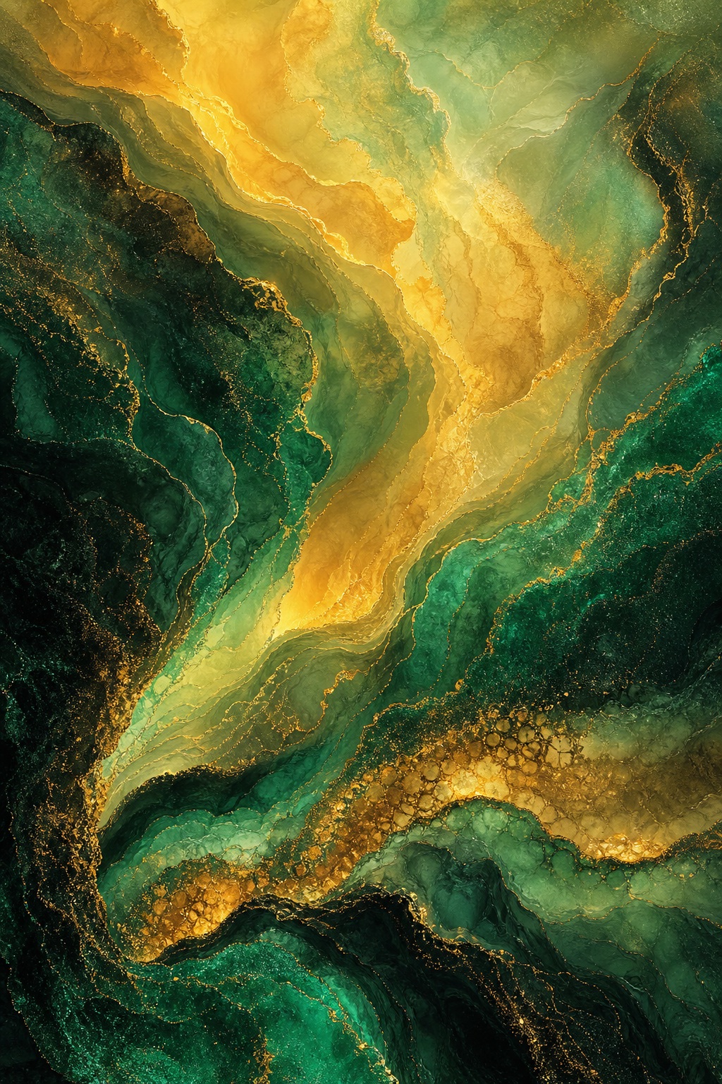 Preview for Emerald Gold Abstract Stock Background