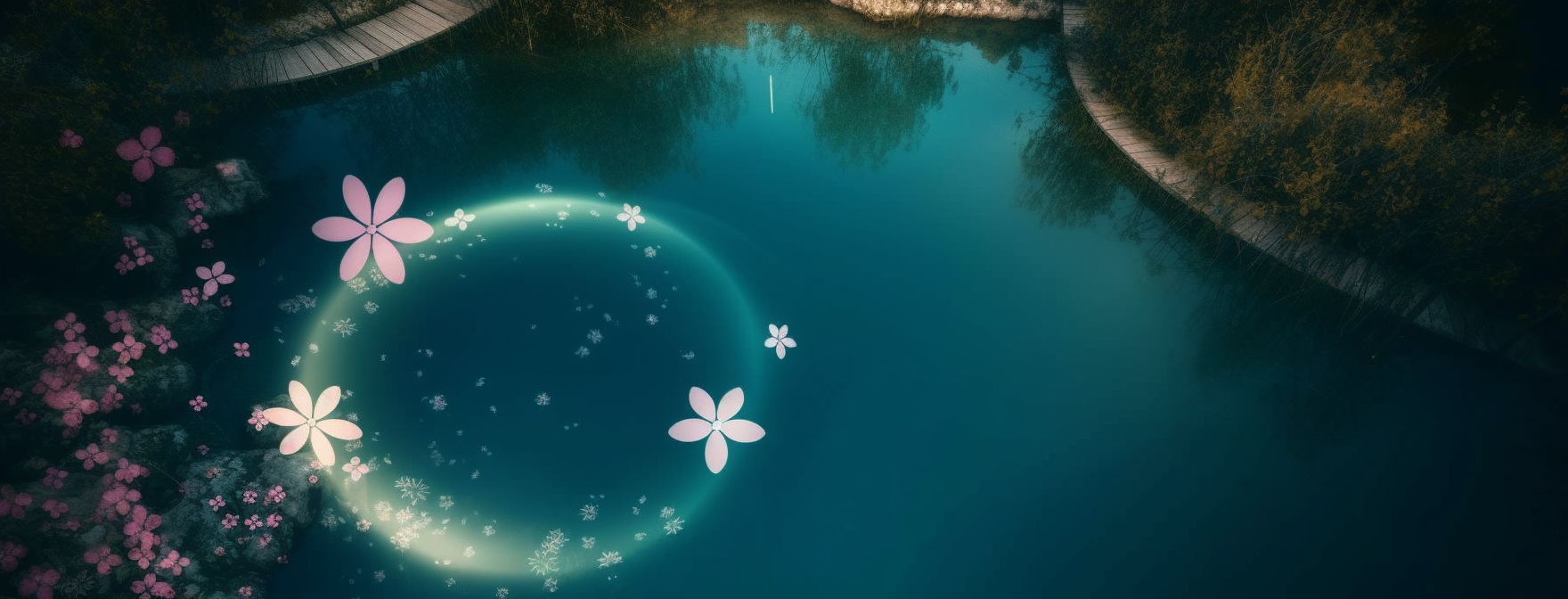 Preview for Serene-river-landscape-ai-facebook-background-90cfd