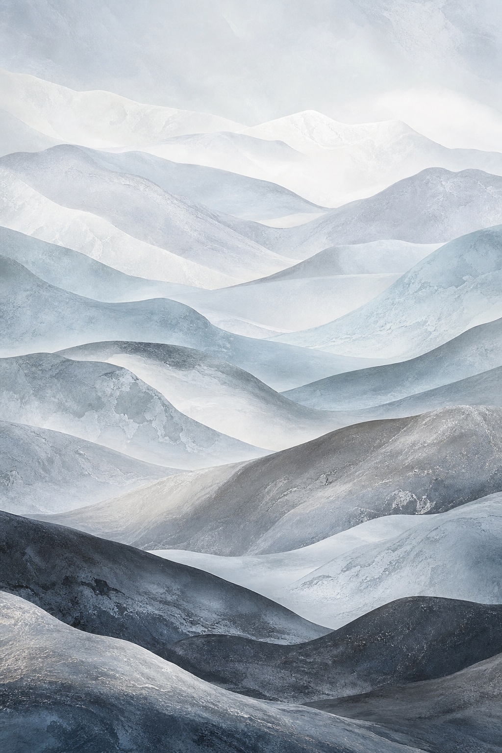 Preview for Icy Neutral Mountain Layers Background