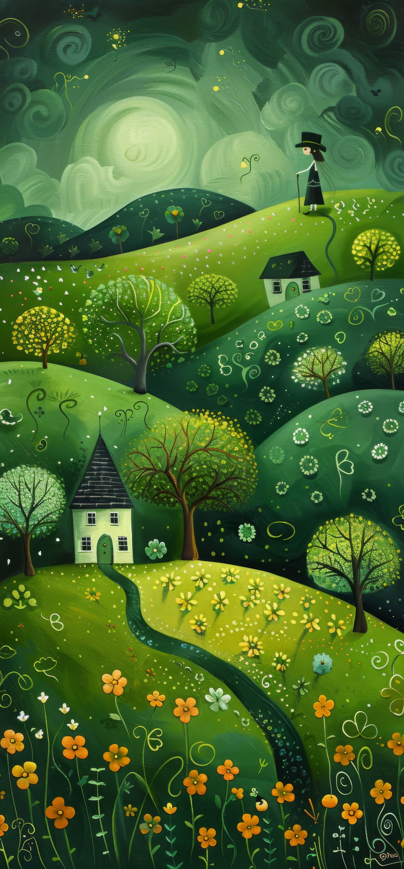 Preview for Whimsical-landscape-illustration-st-patricks-background-1ff9d