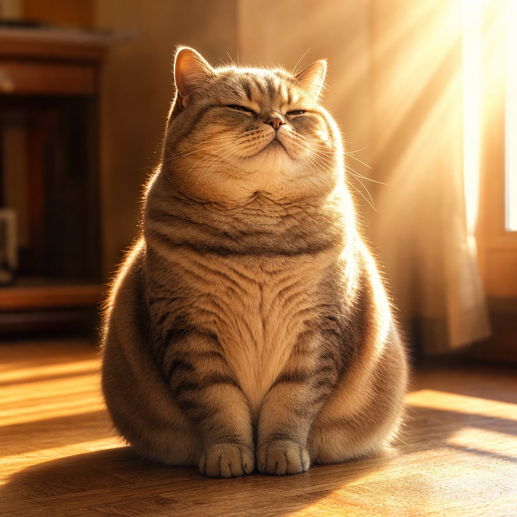 Preview for Chonky Cat Sunbeam Background