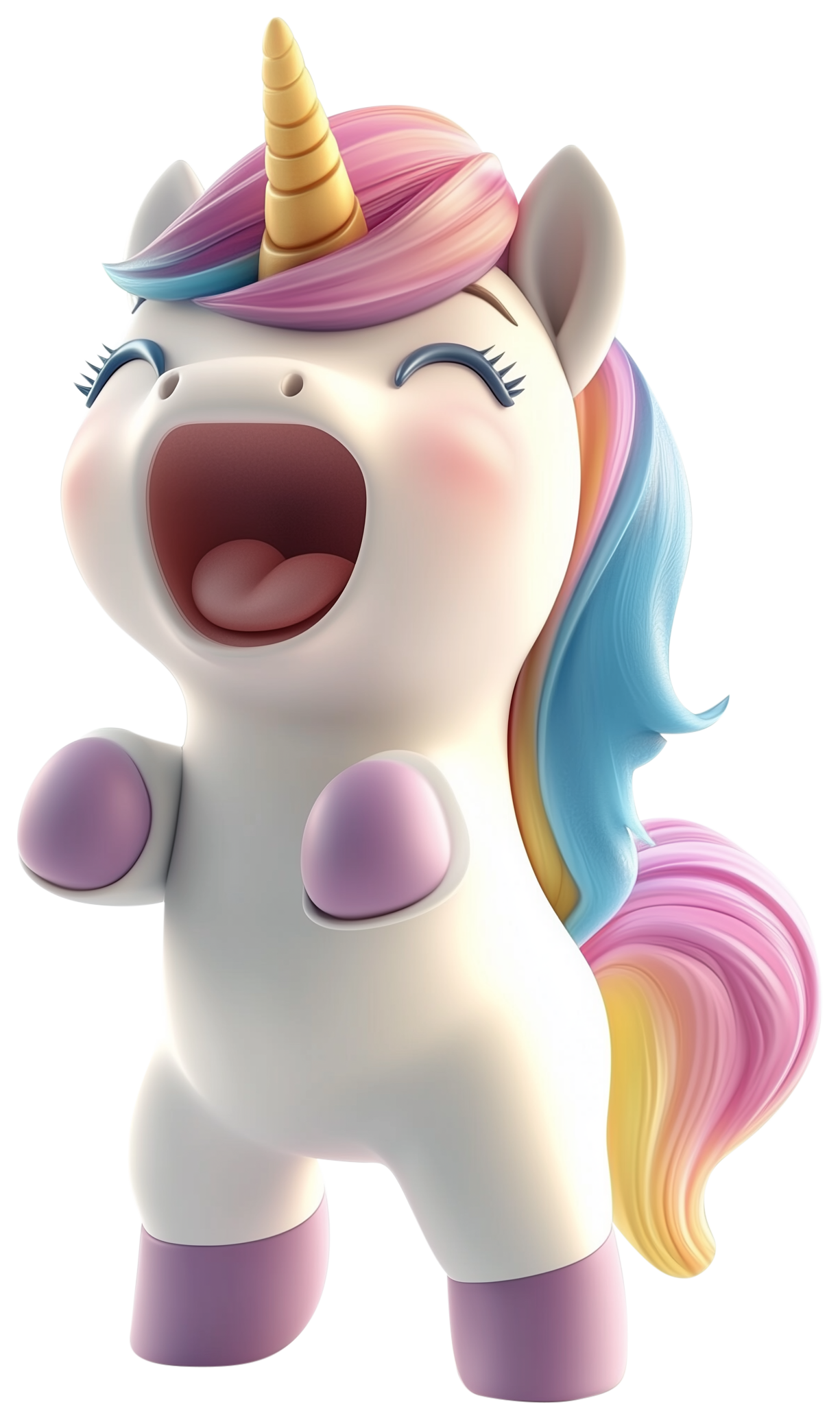 Preview for Cute Unicorn Emoji Sticker Graphic