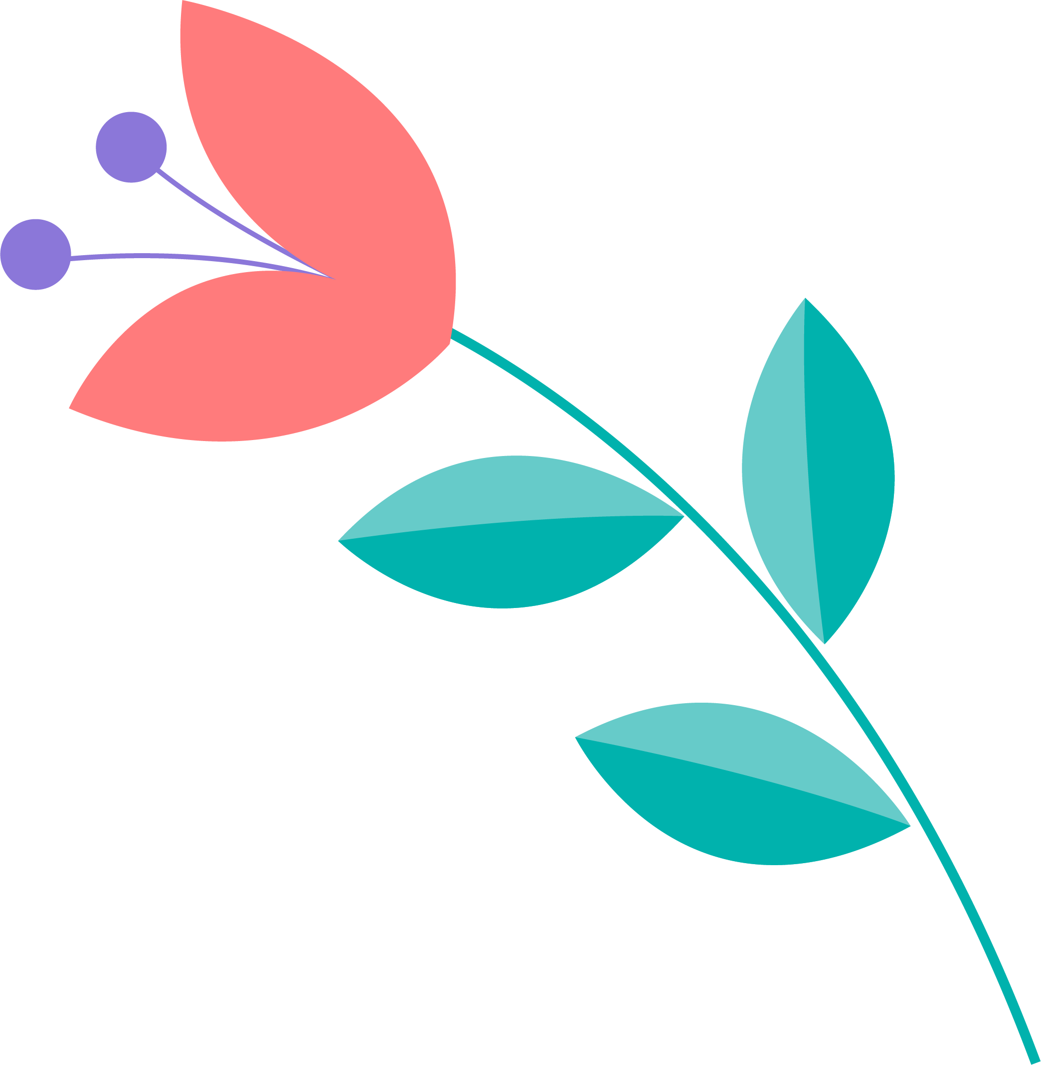 Preview for Simple-flower-illustration-cute-love-sticker-d477f