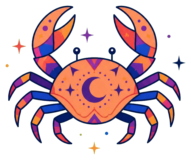Preview for Cancer Moon Crab Sticker