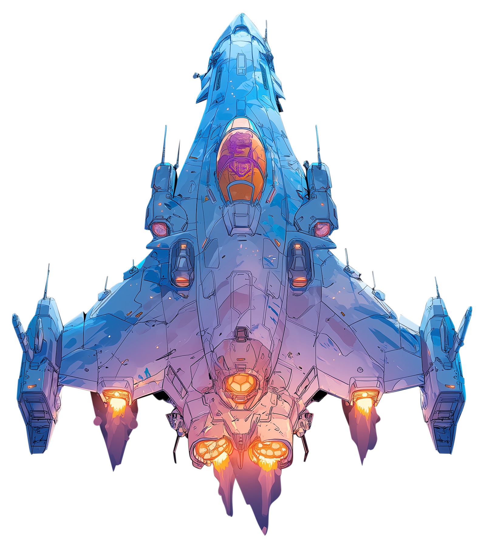 Preview for Futuristic-fighter-jet-design-spaceship-sticker-21f36