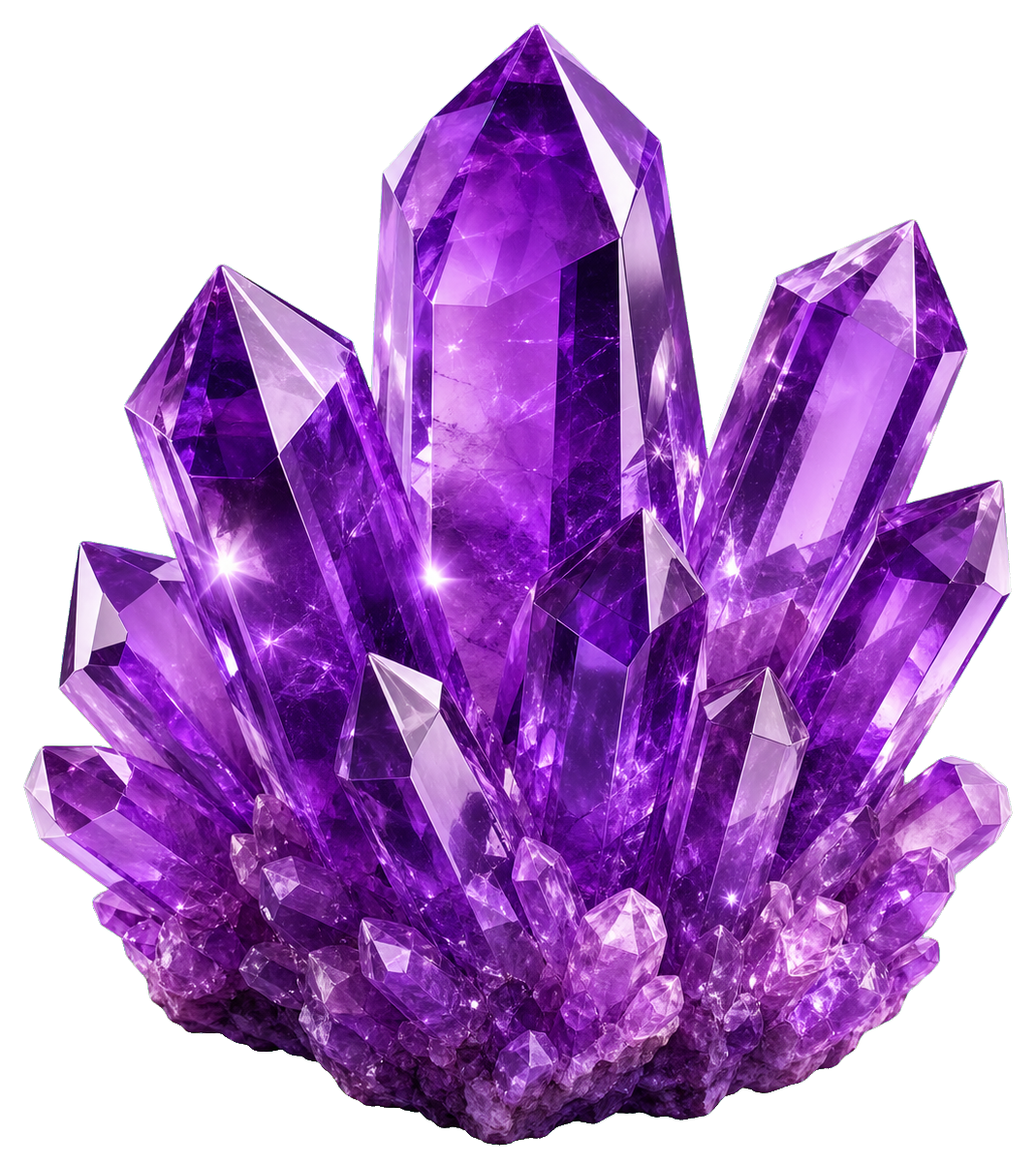 Preview for Purple Gem Cluster Sticker