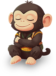 Preview for Serene-monkey-illustration-character-sticker-71543