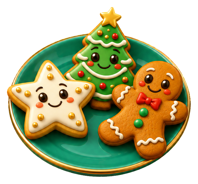 Preview for 3d Christmas Cookie Plate