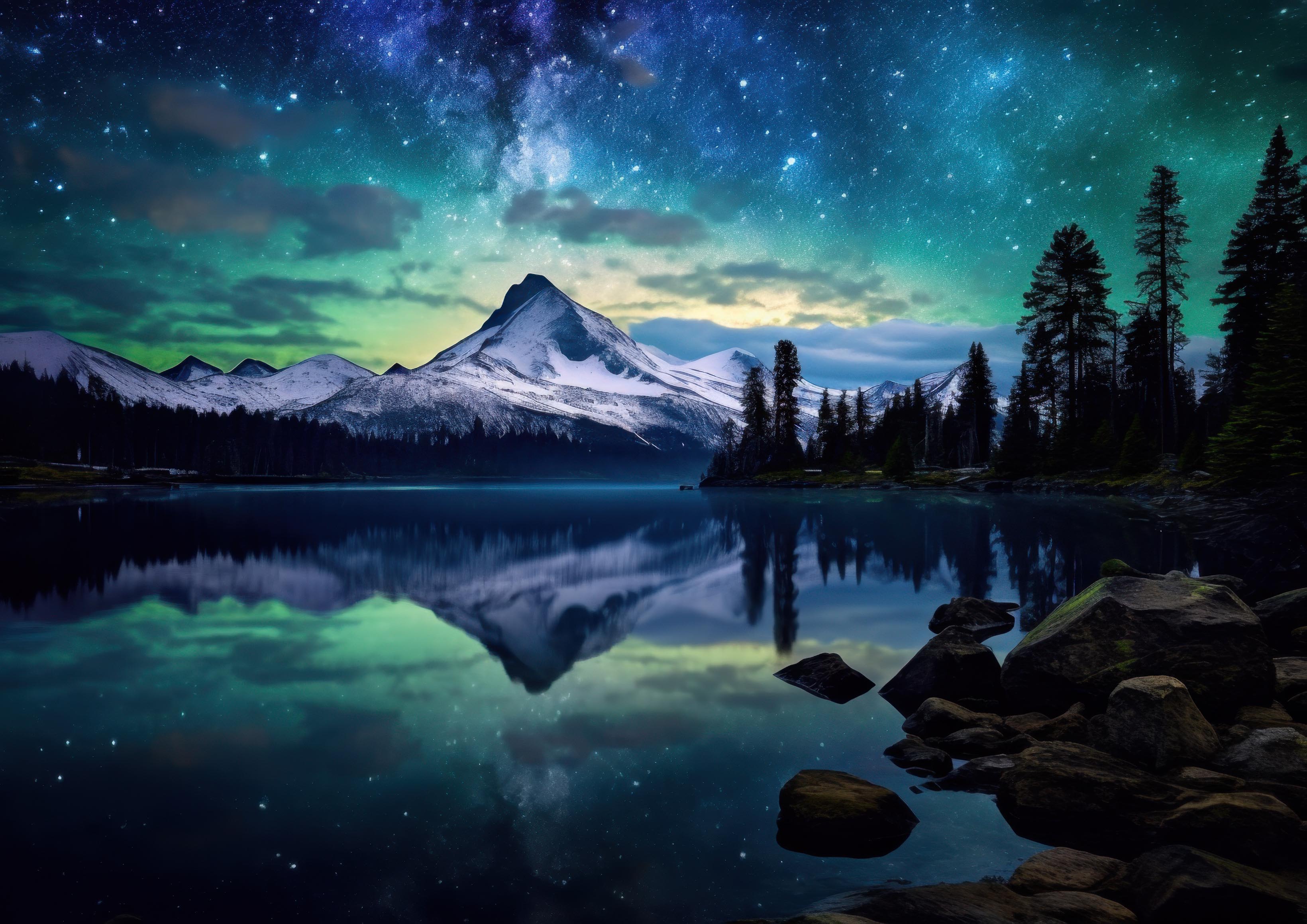 Preview for Serene-night-landscape-milky-way-astrophotography-photo-backgrou-ebeb4